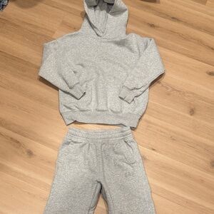 GAP Light Gray Kids Hoodie and Joggers Set